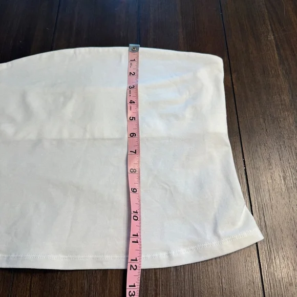 Intimately Free People White Bandeau Tube Top Size Medium Stretch Layering Top - Picture 4 of 8